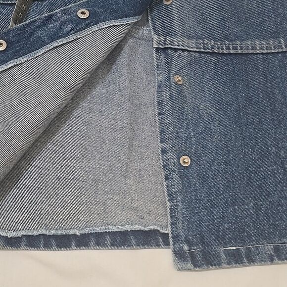 Vintage, Chic Blue Denim Pencil Skirt - Picture 4 of 8